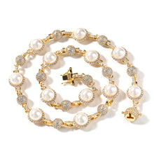 Muatkan imej ke dalam penonton Galeri, 08 - HipHop Iced Out Jewelry, Necklace Tennis Chain Bracelet