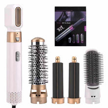 Load image into Gallery viewer, 5-in-1 Hair Curler Hot Air Brush Set, Professional Hair Dryer Brush, One-Step Hot Hair Dryer For Straightening Curling Drying Combing