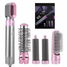 Load image into Gallery viewer, 5-in-1 Hair Curler Hot Air Brush Set, Professional Hair Dryer Brush, One-Step Hot Hair Dryer For Straightening Curling Drying Combing