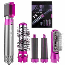 Load image into Gallery viewer, 5-in-1 Hair Curler Hot Air Brush Set, Professional Hair Dryer Brush, One-Step Hot Hair Dryer For Straightening Curling Drying Combing
