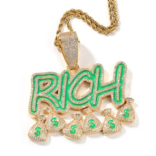 画像をギャラリービューアに読み込む, 37 - Hip Hop Jewelry, Chain for Men with Pendant,miami Ice Out Diamond Cuban Necklace
