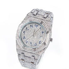 画像をギャラリービューアに読み込む, 35 - Diamond Watch Fashion Crystal Rhinestone Quartz Analog Watch Iced-Out Bracelet Wrist Watch
