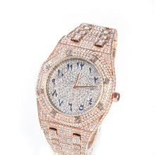 画像をギャラリービューアに読み込む, 35 - Diamond Watch Fashion Crystal Rhinestone Quartz Analog Watch Iced-Out Bracelet Wrist Watch
